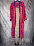 Kimono bordado largo