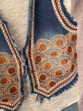 Chaleco vaquero bordados