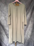 Camiseta larga / Vestido beige