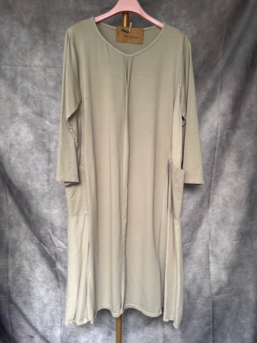 Camiseta larga / Vestido beige