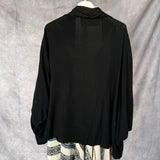 Kimono corto lino negro