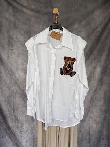 Camisa Oso blanca