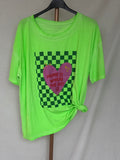 Camiseta corazón verde