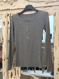 Camiseta básica canalé gris