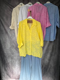 Camisa bordados amarilla