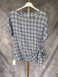 Blusa cuadros azules