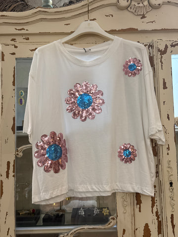 Camiseta margaritas
