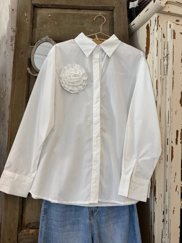 Camisa blanca Flor