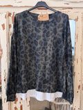 Camiseta Animal print azul