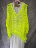 Jersey calado amarillo flúor