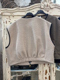 Chaleco borreguito beige