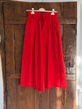 Pantalón palazzo cropped rojo