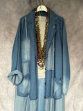 Gabardina vaquera Patchwork