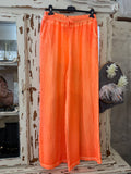 Pantalón Bambula naranja flúor