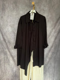 Camisa negra doble botón
