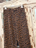 Pantalón animal print camel