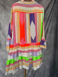 Vestido étnico corto naranja