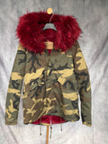 Parka Camuflaje rojo
