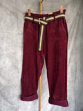 Pantalón pana Burdeos