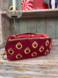 Neceser terciopelo rojo