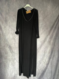Vestido negro algodón