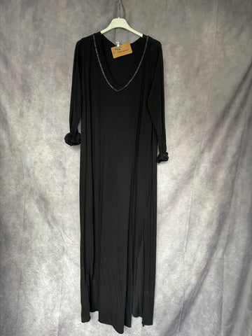 Vestido negro algodón