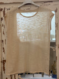 Camiseta viscosa crema
