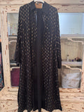 Vestido camisero lentejuelas negro