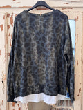 Camiseta Animal print azul