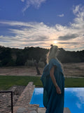 Conjunto Mocca azul petróleo