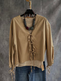 Camisa/ Sobrecamisa Lazos camel