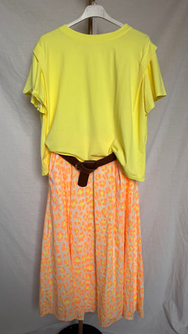 Camiseta amarillo flúor