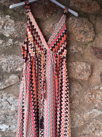 Vestido largo seda