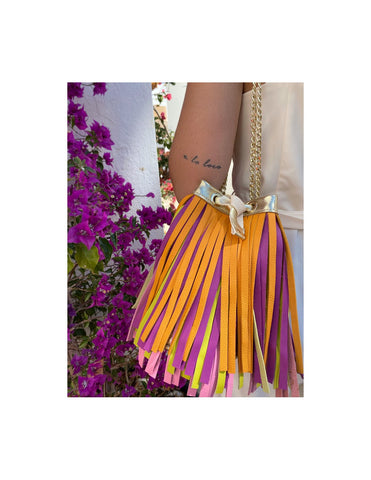 Bolso de piel Verbena Flecos