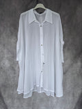 Camisa oversize algodón blanca