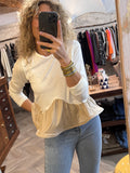 Camiseta volante camel