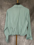 Camisa corta rayas verdes