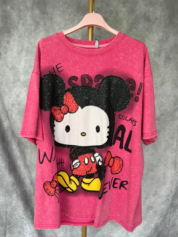 Camiseta Minnie rosa