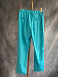 Pantalón polipiel turquesa