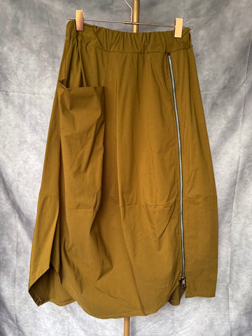 Falda cremallera verde