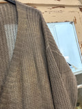 Cárdigan gris brillos dorados