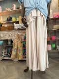 Pantalón palazzo beige