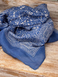 Pañuelo algodón azul claro