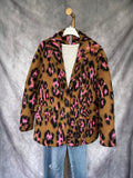 Cazadora animal print fucsia