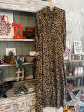 Vestido largo animal print