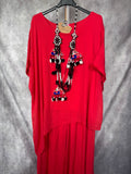 Conjunto rojo algodón