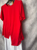 Camiseta asimétrica roja