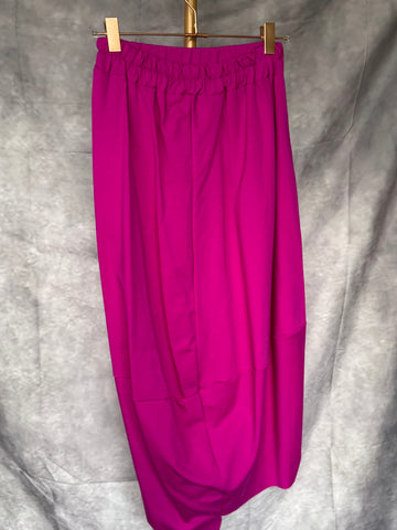 Falda punto milano buganvilla