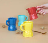 Juego Tazas café con forma de cafetera Moka