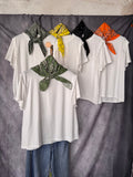 Camiseta pañuelo naranja